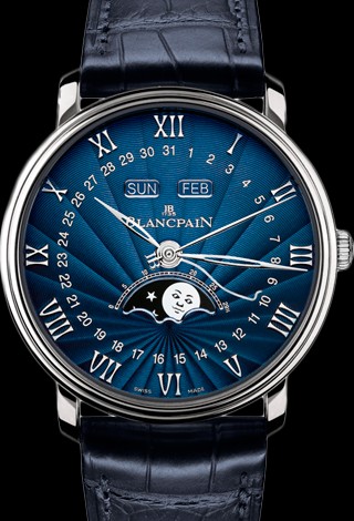 Blancpain Villeret Moon Phase Complete Calendar 40mm 6654-1529-55B