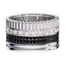 Boucheron Quatre Black Edition Large Ring With Diamonds