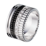Boucheron Quatre Black Edition Large Ring With Diamonds