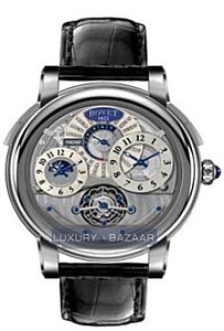 Bovet Dimier Recital 3 48 Collector Tourbillon (WG / Openwork / Leather) DT7-HU-033