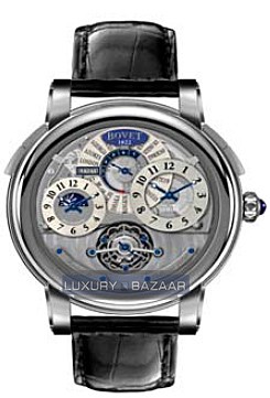 Bovet Dimier Recital 3 48 Collector Tourbillon (WG / Openwork / Leather) DT7-HU-033