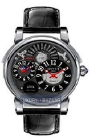 Bovet Dimier Recital 6 45 Orbis Mundi (WG - Titanium / Openwork / Leather) DT1150-OM-001