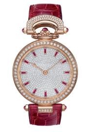 Bovet Fleurier 39 Amadeo Jewelry (RG - Diamonds / 12 Ruby baguette / Leather) AF39011-SD123