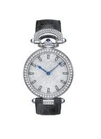 Bovet Fleurier 39 Amadeo Jewelry (WG - Diamonds / 12 Diamond baguette / Leather) AF39016-SD123