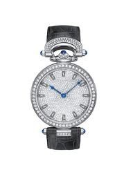 Bovet Fleurier 39 Amadeo Jewelry (WG - Diamonds / 12 Diamond baguette / Leather) AF39016-SD123