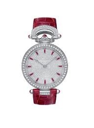 Bovet Fleurier 39 Amadeo Jewelry (WG - Diamonds / 12 ruby baguette / Leather) AF39020-SD123