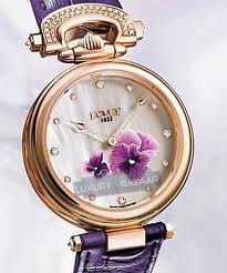 Bovet Fleurier 39 Amadeo Ladies Touch (RG / White MOP / 12 Diamonds / Pansy / Leather) AF39003-SD2-LT05