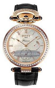 Bovet Fleurier 39 Amadeo (RG - Diamonds / White MOP / Leather) AF39005-SD123