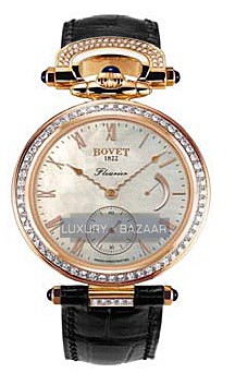Bovet Fleurier 39 Amadeo (RG - Diamonds / White MOP / Leather) AF39005-SD123