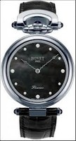 Bovet Fleurier 39 Amadeo (WG / Black MOP / 12 Diamonds / Leather) AF39004