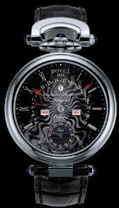 Bovet Fleurier 42 Perpetual Calendar GMT Amadeo (WG / Black guilloche / Leather) AGMT006