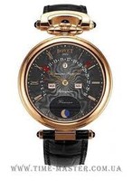 Bovet Fleurier 42 Perpetual Calendar Moon Phase Retrograde Amadeo (RG / Black Opalin / Leather) AQPR009