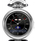 Bovet Fleurier 42 Perpetual Calendar Moon Phase Retrograde Amadeo (WG / Black Opalin / Leather) AQPR004