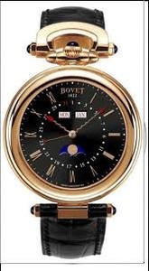 Bovet Fleurier 42 Triple Date Amadeo (RG / Black / Leather) AQMP003