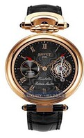 Bovet Fleurier 44 Tourbillon 7-days Amadeo Limited Edition (RG / Black guilloche / Leather) AIT7005