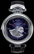 Bovet Fleurier 46 Minute Repeater Tourbillon Amadeo (WG / Blue guilloche / Leather) AIRM006