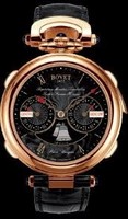 Bovet Fleurier 46 Minute Repeater Tourbillon Notre Dame Amadeo (RG / Black guilloche / Leather) AR3F001