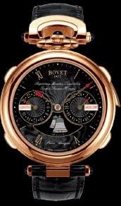 Bovet Fleurier 46 Minute Repeater Tourbillon Notre Dame Amadeo (RG / Black guilloche / Leather) AR3F001