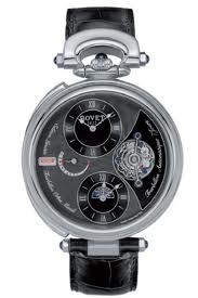 Bovet Fleurier 46 Tourbillon Orbis Mundi Amadeo Limited Edition (WG / Black guilloche / Leather) AIOM002
