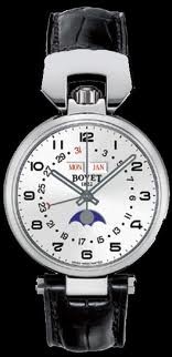 Bovet Sportster 36 Triple Date Moon Phase (SS - Diamonds / Silver Opalin / Leather) QA0066-SD1