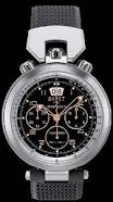 Bovet Sportster 46 Saguaro (SS / Black Enamel / Leather) SP0400-MA
