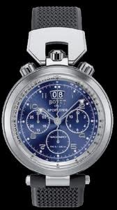 Bovet Sportster 46 Saguaro (SS / Blue Enamel / Leather) SP0417-MA