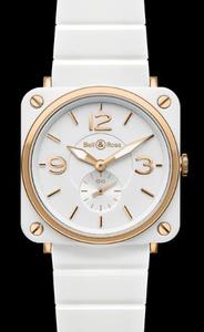 Bell & Ross BR S Pink Gold & White Ceramic