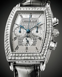 Breguet Heritage Chronograph (WG / Silver-Diamonds / Leather) 5469BB/62/996 DD0D