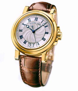 Breguet Marine II Automatic Big Date (Gold / Silver / Leather) 5817BA/12/9V6