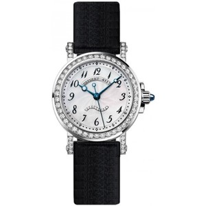 Breguet Marine II Automatic Big Date Ladies (WG / MOP-Diamonds / Strap) 8818BB/59/864 DD0D