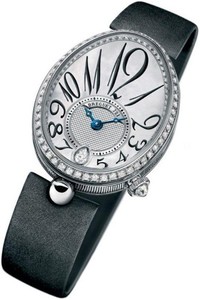 Breguet Reine de Naples (WG-117 Diamonds / Silver MOP / Strap) 8918BB/58/864 D00D