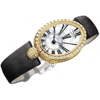 Breguet Reine De Naples (YG-Diamonds / MOP / Black Satin Strap) 8928BA/51/844 DD0D