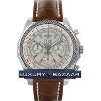 Breitling Bentley 6.75 (SS / Silver / Croc Leather)