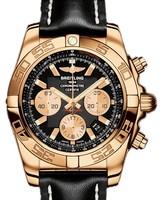 Breitling Chronomat B01 (RG / Black / Rubber Strap)