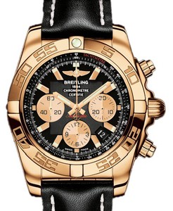 Breitling Chronomat B01 (RG / Black / Rubber Strap)
