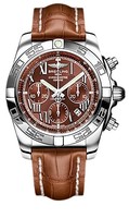 Breitling Chronomat B01 (SS / Amber / Croc Leather )