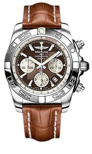 Breitling Chronomat B01 (SS / Brown / Croc Leather )