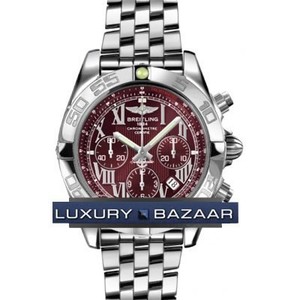 Breitling Chronomat B01 (SS / Burgundy / SS )