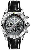 Breitling Chronomat B01 (SS / Grey / Croc Leather )