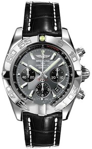 Breitling Chronomat B01 (SS / Grey / Croc Leather )