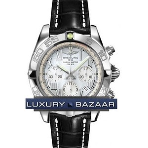 Breitling Chronomat B01 (SS / MOP / Croc Leather )