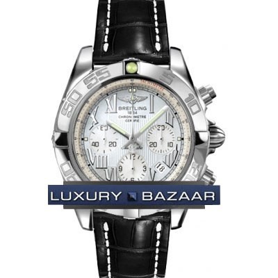 Breitling Chronomat B01 (SS / MOP / Croc Leather )