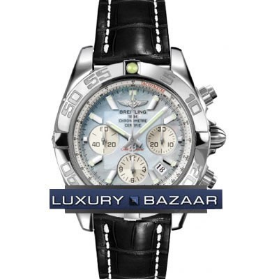 Breitling Chronomat B01 2 (SS / MOP / Croc Leather )