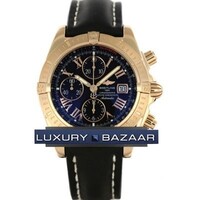 Breitling Chronomat Evolution (RG / Black / Leather)
