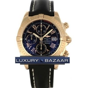 Breitling Chronomat Evolution (RG / Black / Leather)