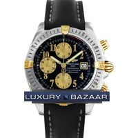 Breitling Chronomat Evolution (SS- YG / Black / Leather )