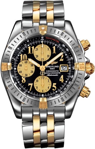 Breitling Chronomat Evolution b1335611 / b723-tt (SS- YG / Black / SS-YG)