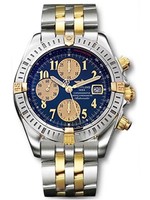 Breitling Chronomat Evolution b1335611 / c648-tt (SS- YG / Blue / SS-YG)