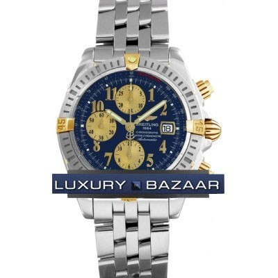 Breitling Chronomat Evolution (SS- YG / Blue / SS)