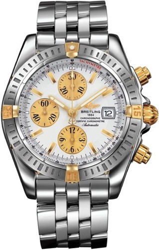 Breitling Chronomat Evolution b1335611 / g570-ss (SS- YG / White / SS)
